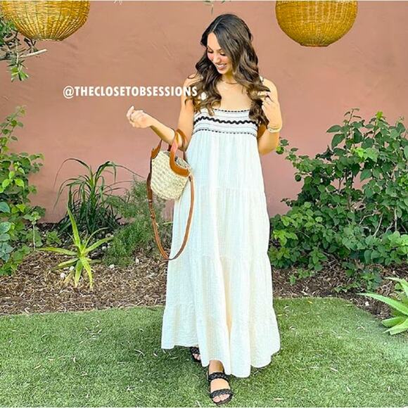 ZARA BLOGGER FAVE!!! Midi Dress with Wide Straps NWT - Picture 4 of 16